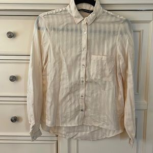 Zara striped button down shirt. XS